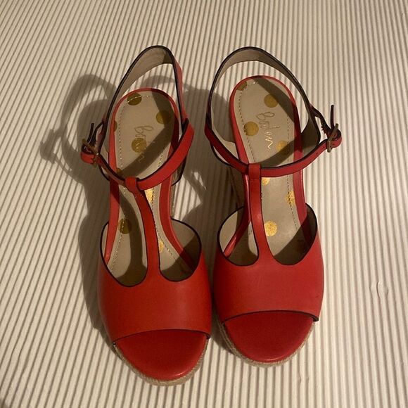 Boden Women's Platform Sandals Size US 6.5/EU37 Carrie Espadrille Wedges - Picture 1 of 7